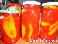 Перец фаршированный  в томатном соке