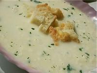 Молочный суп с сыром